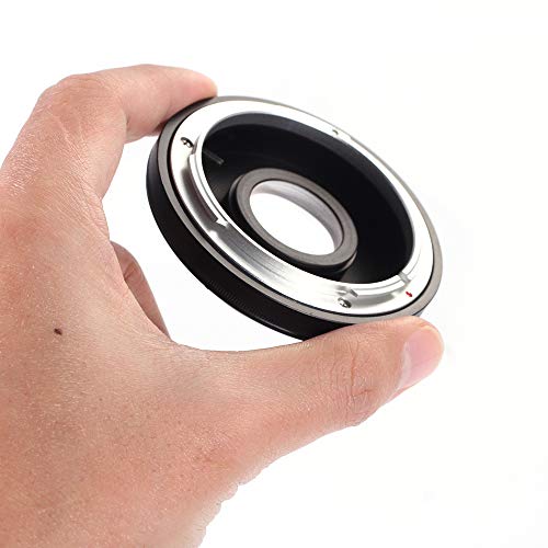 FocusFoto Adapter Ring for FD/FC Lens to EF EF-S Mount Camera with Optical Glass & Caps fits for EOS DSLR 5D Mark IV III II 1Ds 6D 7D 90D 80D 77D 70D 60D 1500D 1300D 1200D 760D 750D 700D