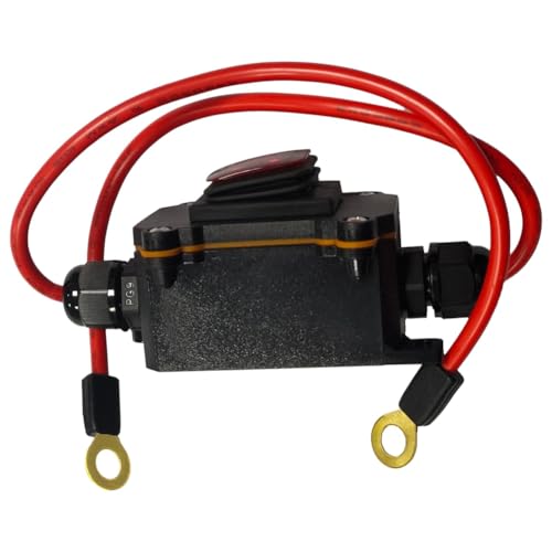 DC12V Inline Cable Switch DC12-24V DPST Double-Sided Cable Switch 25A IP67 Waterproof Rocker Switch with On/Off Quick Connection/Disconnect Switch