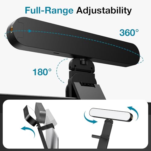 InnoGear Ring Light for Computer On-Camera Monitor Video Conference Light On-Camera Kit