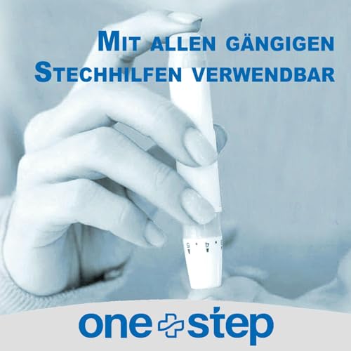 100 x One Step Lancets 23 G I Sterile Disposable Lancets I Blood Lancets I Safety Lancets for Blood Collection I Blood Sugar Measurement I Suitable for All Standard Lancing Aids 100