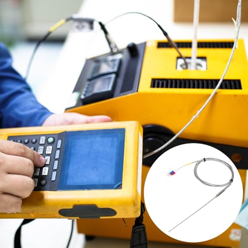 sourcing map K Type Thermocouple Temperature Sensor Probe 2x300mm 6.6ft Wire 0 to 1100°C(32 to 2012°F) Stainless Steel 2x300mm,6.6ft