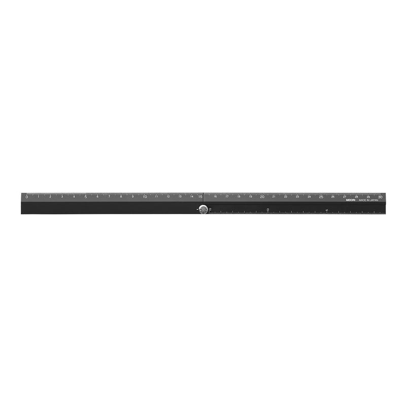 [Australia - AusPower] - Midori Aluminium Ruler - Black 