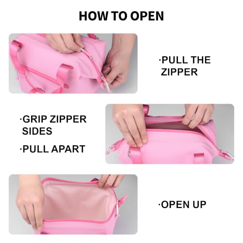 Soft Cooler Bag for Womens: Insulated Lunch Box 10 Cans Peony