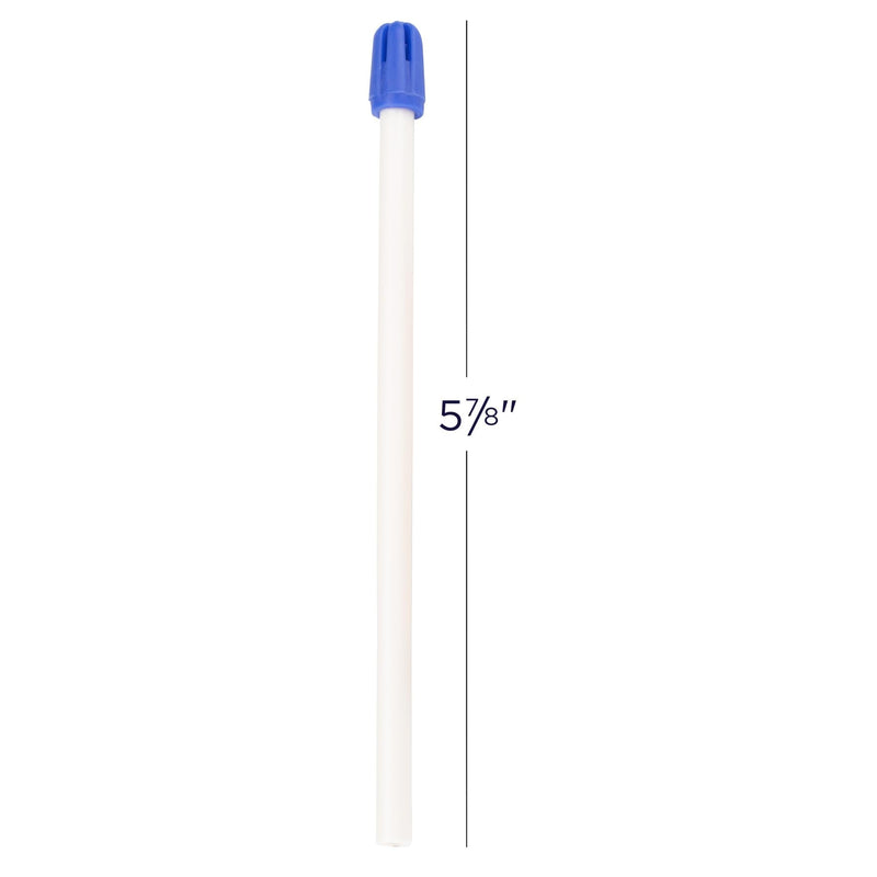 [Australia - AusPower] - Blue Tip Total-Comfort Soft Tip Aspirators, Disposable Saliva Ejectors, White Tube, Pack of 100 