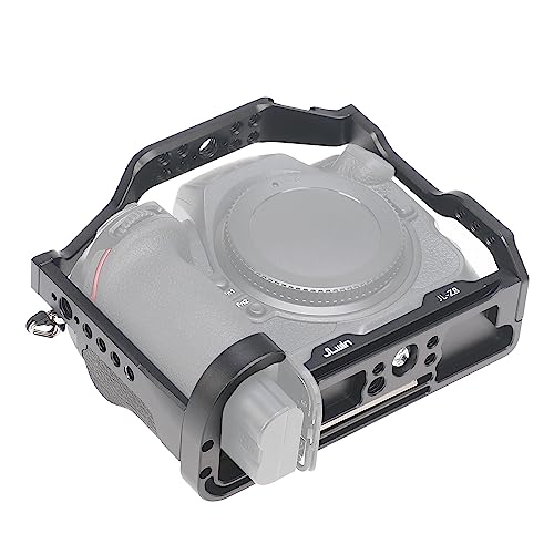 Z8 Cage Support, Hersmay Video Stabilizer Camera Cage with Top Handle for Nikon Z8 Camera Cage Accessories DSLR Rig with Cold Shoe,Handle Locating Holes,Multiple 1/4" 3/8" Screw Holes