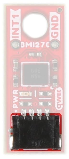 [Australia - AusPower] - SparkFun Micro 6DoF IMU Breakout - BMI270 (Qwiic) Highly Integrated, Low-Power IMU on-chip Motion-Triggered Interrupt Features, Dimensions: 0.3in. x 0.75in, 1.8V and 3.3V Operation. 