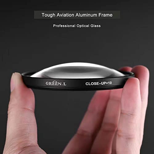 GREEN.L 67mm Close-up Filter Set(+1,+2,+4,+10), Professional Macro Filter for Camera Lens
