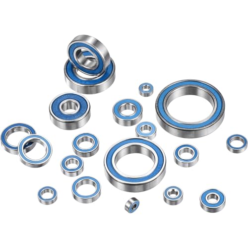 sourcing map 8 Pcs 698-2RS Deep Groove Ball Bearing, 8x19x6mm Double Rubber Sealed and Pre-Lubricated, Chrome Steel Micro Bearings, (ABEC7, Z4 Low Noise)