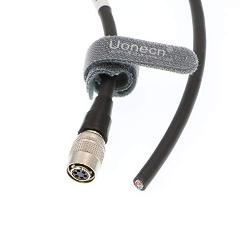 Uonecn Industrial Camera Power Trigger IO Signal Cable Hirose 6 Pin Female Plug to Open for Basler AVT GIGE Sony CCD Industrial Camera