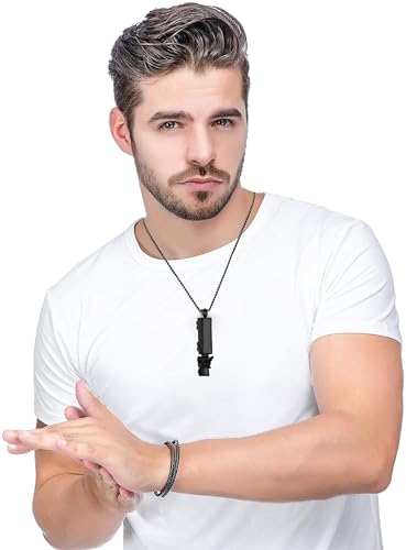 zeqingjw Cremation Jewelry 18 Wheeler Semi Truck Urn Necklace for Ashes for Men Stainless Steel Memorial Locket Ashes Keepsake Necklace Black