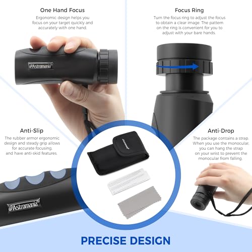 Astromania Monocular Telescope High Power Compact Monocular for Adult 10x25