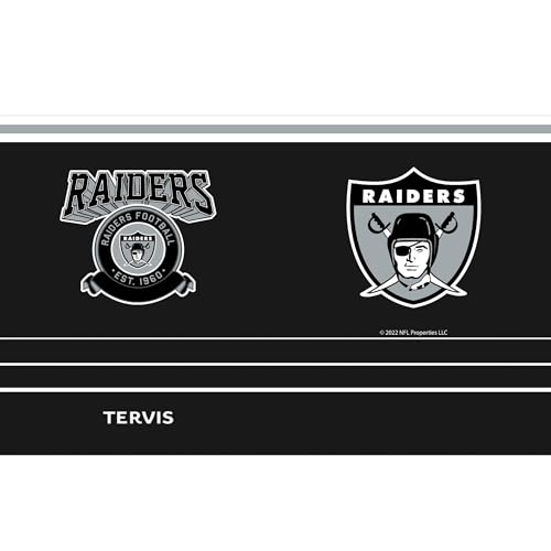 Tervis Traveler NFL Las Vegas Raiders - Vintage Triple Walled Insulated Tumbler Travel Cup Keeps Drinks Cold & Hot, 20oz, Stainless Steel