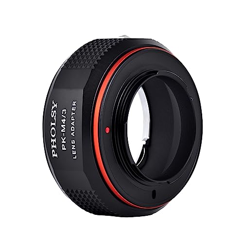 PHOLSY Lens Adapter Compatible with Pentax K Lens and MFT M4/3 Camera Pentax K to M4/3