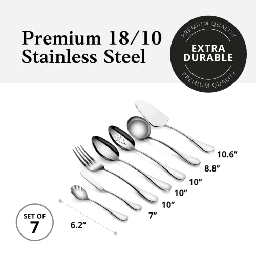 Artaste 56433 Rain 18/10 Stainless Steel 7-Piece Hostess Set