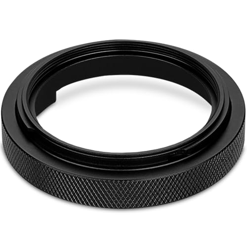 Haoge Adapter Ring for Fujifilm GFX100RF Camera Square Metal Lens Hood Accessories Bayonet Shades Compatible with GFX100RF Original Lens Cap Black