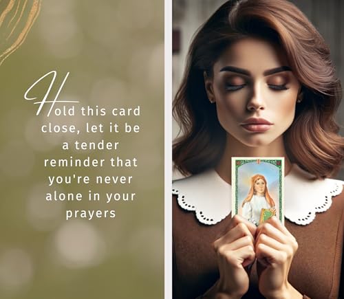 One Decade St Dymphna Rosary - Saint Dymphna Rosary, Laminated Saint Dymphna Prayer Card, Lord's Prayer Card - St.Dymphna Rosary, Patron Saint of Depression, Mental Health, Anxiety Theme Set - 3 Items