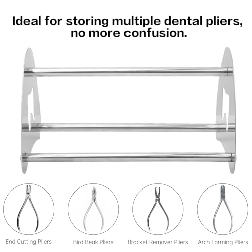 Gonetre Stainless Steel Pliers Holder - Accessories for Orthodontic Pliers - Scissor Stand - Rustproof - Durable - Organise Pliers and Scissors - Limited
