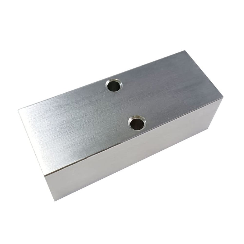 [Australia - AusPower] - Quality 2 Way 4 Port Air Manifold 1/2" NPT Supply Port 1/4" NPT Outport With Mounting Hole Aluminum Silver 1Pcs 