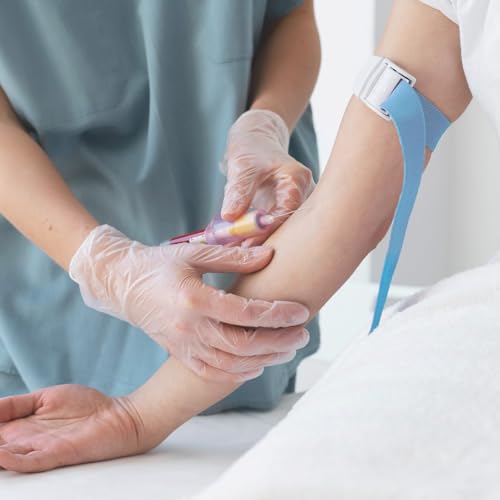 Pack of 6 Storage Tube Blood Removal Vein Stowage Elastic Storage Hose | Highly Flexible Blood Collection Tourniquet for First Aid Kit Outdoor, Camping, Hiking, Combat, Mountaineering, Household Tourniquet Warm Colour