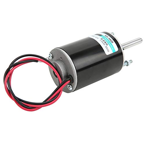 High Speed Adjustable DC Gear Motor Permanent Magnet Reversible Low Noise for Generator XD-3420 30W CW/CCW (12V)