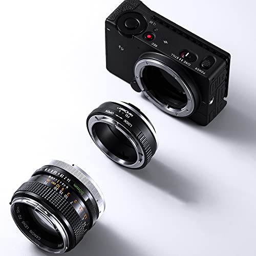 K&F Concept Lens Mount Adapter FD-L Manual Focus Compatible with Canon FD & FL 35mm Lens to L Mount Camera Body