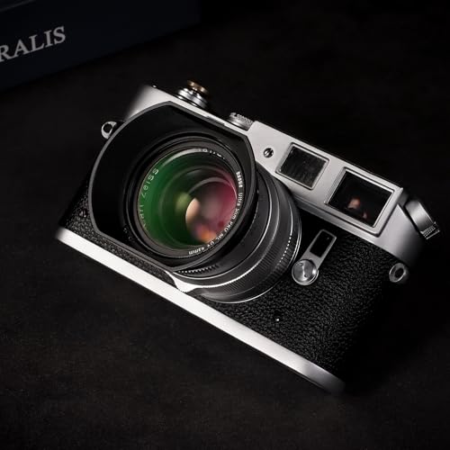 Haoge LH-ZV02MB Square Metal Lens Hood for Voigtlander Nokton 35mm f/1.4 II, 40mmF1.4 VM 50mm f1.5 II VM 28mm f1.5,Carl Zeiss 35mm f2 ZM,35mm f2.8 ZM, Planar T* 2/50 50mm f2 ZM Lens Black