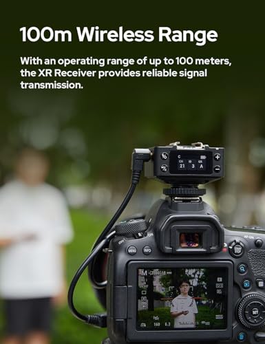Godox XR Wireless Flash Receiver for Canon, for Nikon -Upgrade of godox X1R, 2.4G TTL HSS Trigger with Built-in Lithium Battery, Wireless Sync Remote Flash Receiver for Camera XR-C XR-N with Brush XR for Canon for Nikon