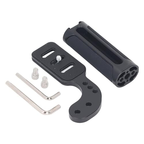 Camera Universal Side Handle Grip, Cold Shoe Mount, Ergonomic Design for DSLR and Mirrorless Cameras