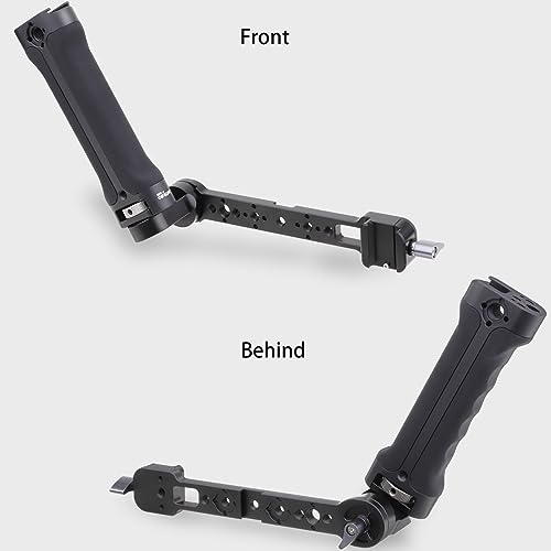 LEFTFOTO Gimbal Adjustable Silicone Sling Handgrip+Stabilizer Handle Extension Bracket kit,for DJI RS2/ RS3 PRO/ RS3 mini/ZHIYUN WEEBILL-S Gimbal Stabilizer,with NATO Clamp