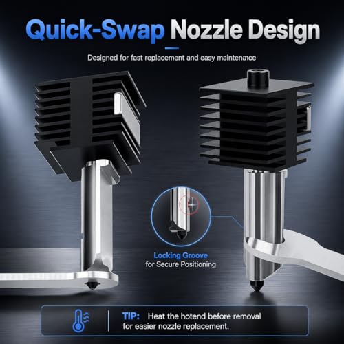 2PCS 0.4mm+0.6mm Hotend Nozzle Kit for Bambu Lab A2L/A1/A1 Mini 0.4/0.6mm