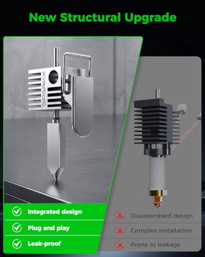 Creality Official SPARKX i7 Hotend with 0.2 mm Nozzle, All Metal Integrated Extruder Hot End, 300℃ High Temperature Resistance, 3D Printer Heating Block Replacement Accessories for SPARKX i7 Combo 0.2mm