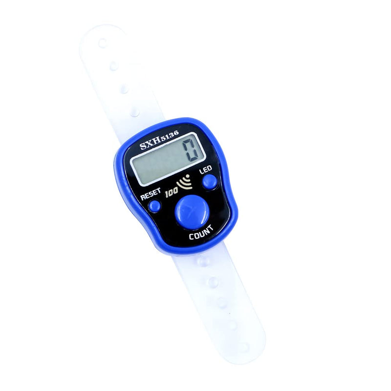 DollaTek 4pcs Mini Stitch Marker Row Finger Counter LCD Display Electronic Digital Counter