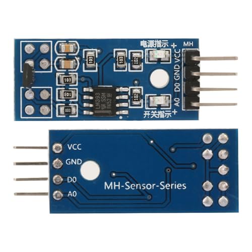 MOPFOL 3144E Hall effect sensor switch module with dual LED indicators for motor speed counting