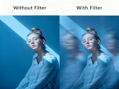 Handheld 100mm Dual Ghost Motion Blur Fx Filter—Lens Prism Creates Dynamic Speed Stretch Effects (Long-Shaped)