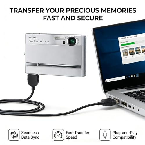VMC-MD1 USB Data Cable,Compatible with Sony Cyber-Shot DSC W T H P N Camera