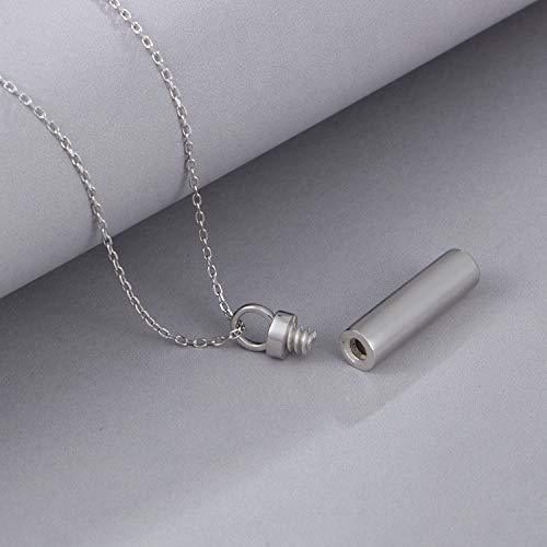 925 Sterling Silver Minimalist Urn Pendant Ash Necklace - Memorial Ashes Keepsake Exquisite Cremation Jewelry Minimalist urn necklace