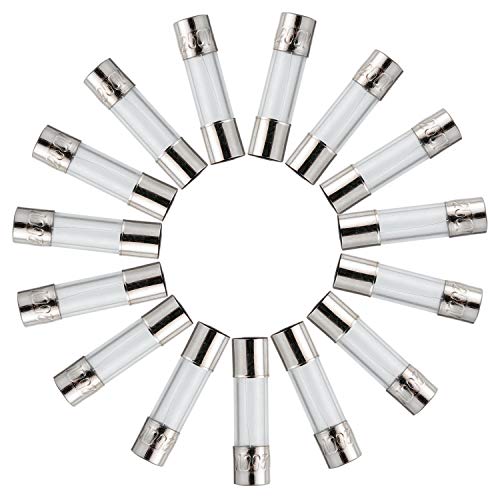 BOJACK T2AL250V 5x20mm 2A 250V Slow Blow Glass Fuses 2 Amp 250 Volt 0.2 x 0.78 Inch Glass Tube Delay Fuses (Pack of 20) T2A