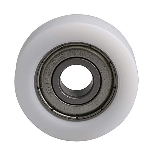 30MM OD 608ZZ Bearing Flat Groove Ball Bearing Guide Pulley Wheels Roller 93KG Load Bearing Furniture Pulley Pack of 4