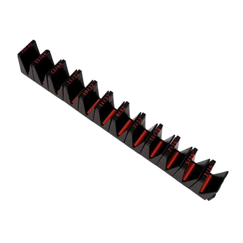 Toolbox Widget SAE Wrench Size Labels (5/32"–1") – 25 Modular Inserts for Vertical Wrench Organizers