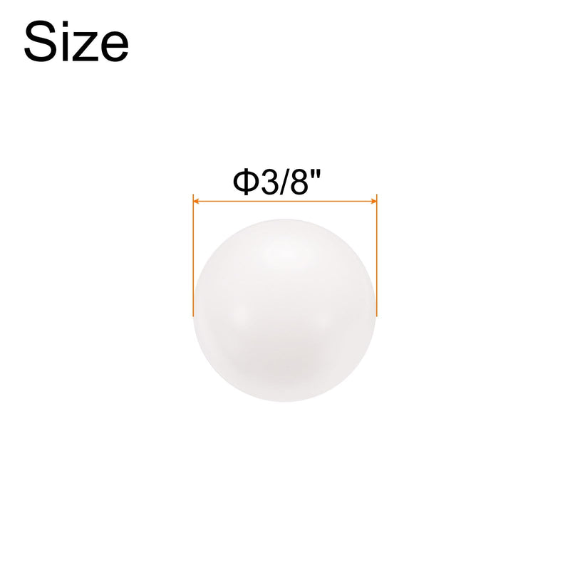 [Australia - AusPower] - uxcell 100pcs POM Bearing Balls 3/8" 9.525mm Solid Plastic Bearing Balls, Precision POM Balls 3/8" 