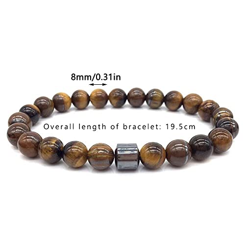 3 Pcs Smoking Cessation Bracelets, Anti Anxiety Bracelets Natural Stones Stress Relief Spiritual Bracelet for Women Men Quit Smoking Therapy Bracelet