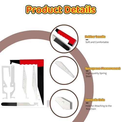 Fenixioraa 6-piece white firefighter multitool kit with emergency firefighting tools for responders and warehouses