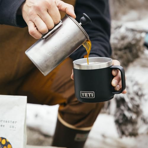 YETI Rambler 14 oz Stackable Mug, Vacuum Insulated, Stainless Steel with MagSlider Lid Lowcountry Peach