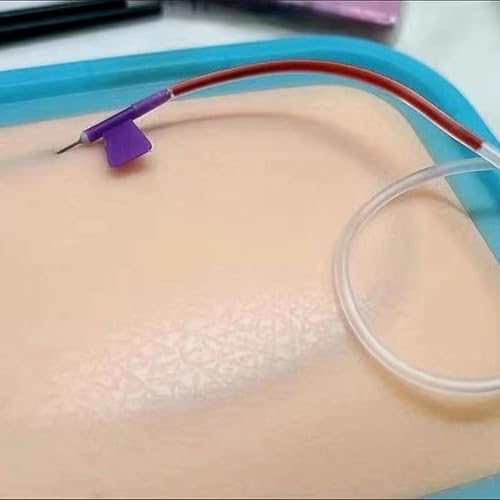 Surgical Set of 4 Injection Training IV Start Kit Realistic Blood | Medical Grade Silicone Infusion Training Kit for Medical Students and Nurses