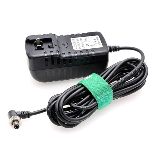 12V Locking DC Power Adapter Right Angle for Blackmagic Video Assist Monitor Studio Camera 6K 4K Plus G2, Atomos Ninja V, Hollyland Mars 400s, SmallHD 702 Video Wireless Transmission Angled DC, 12V multi plug