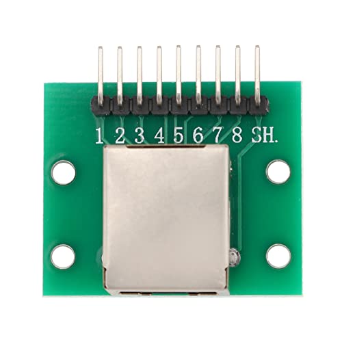 Teansic 5-piece horizontal RJ45 8-pin PCB board network port test module socketդրբեջ