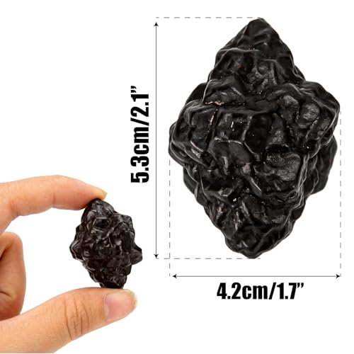Prophecy Stone Crystal Prism: Natural Limonite Rough from Egypt, 25g-55g – Egyptian Desert Mineral Ore Specimen for Chakra, Crown, Meditation, Sleep Help, Witchcraft, Divination, Spiritual Home Decor