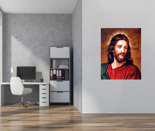 Impact Posters Gallery Religious Face of Jesus Christ Christian Spiritual Wall Decor Art Print Poster (16x20)