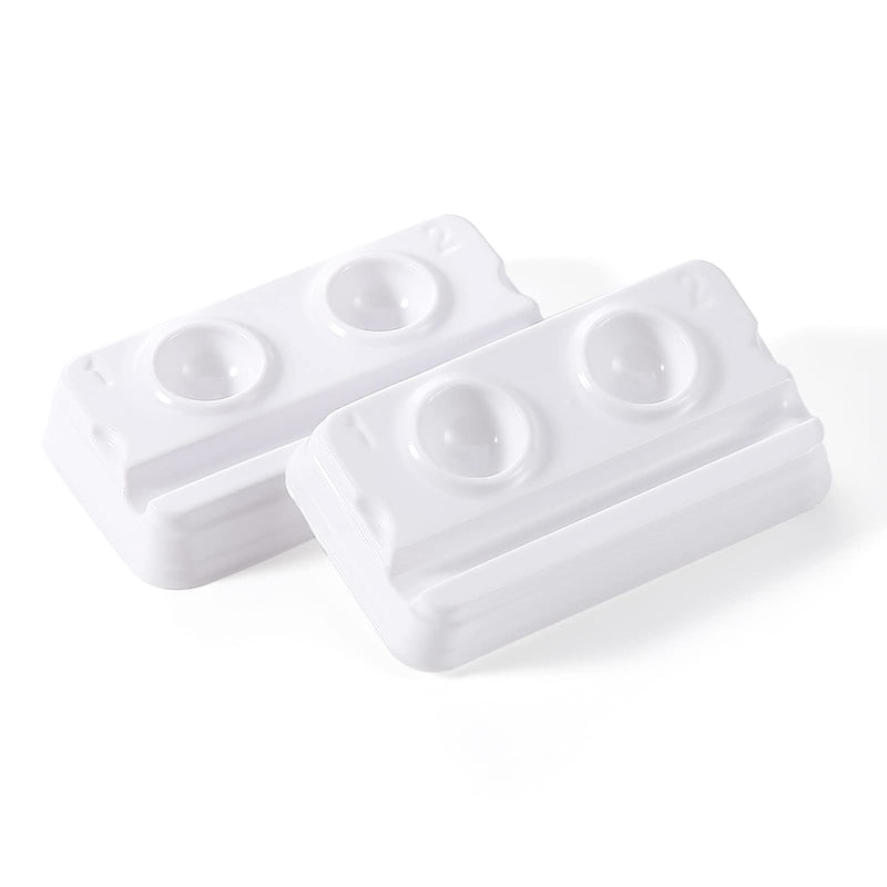 [Australia - AusPower] - JMU 200 Pcs Disposable Dental Mixing Well -2 Wells Mini Mixing Trays 
