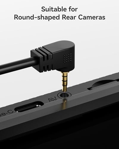 WOLFBOX 50 Feet Rear Camera Longer Replacement Cable for i17 / i07 / G840S / G840H / G900 / G930 / G850 / G850PRO / G900PRO Version with 2.5mm Jack (4-Pin) Mirror Dash Cam